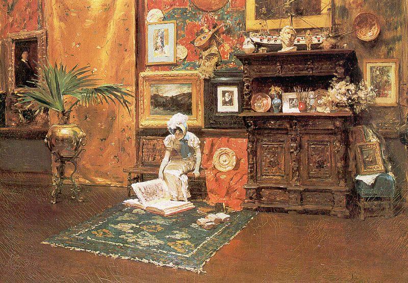 William Merritt Chase In the Studio Spain oil painting art